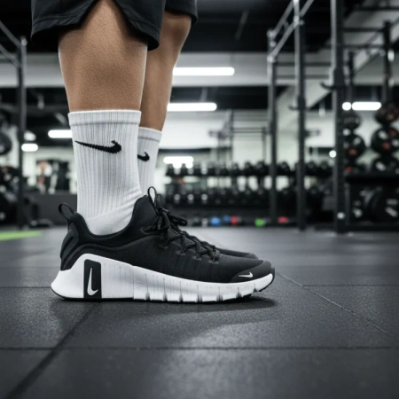 Nike Free Metcon 6 Дышащая Поддержка Низкий Верх Повседневная ТРЕНИРОВОЧНАЯ БЕЖА ОБУВЬ Мужская Черная