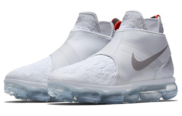 Nike Air Vapormax Удобные Износостойкие MID Топ Беговые Кроссовки Мужские Белые