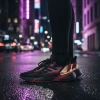 Adidas X9000l4 Ткань Противоскользящая Устойчивая к износу Низкие Беговые кроссовки Женские Черные Фиолетовые