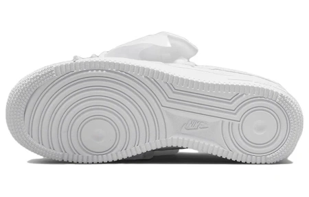Nike Air Force 1 LX 'Triple White' Бант Низкие Кроссовки для скейтбординга Женские Белые