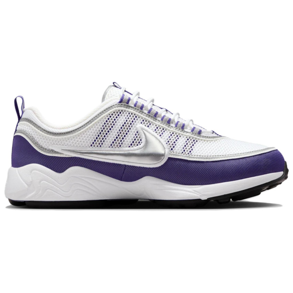 Nike Zoom Spiridon Сетка Синтетическая Кожа Низкий Верх Повседневные Беговые Кроссовки Мужские Белый Фиолетовый