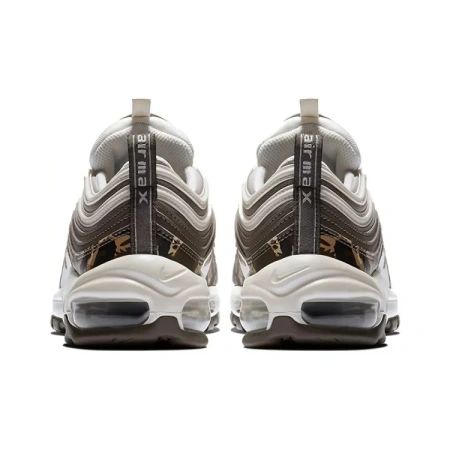 Nike Air Max 97 Нейлоновые Низкие Беговые Кроссовки Женские Камуфляж Коричневый