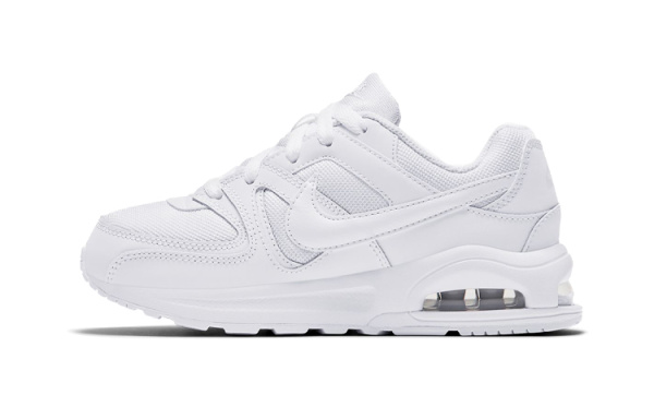 Nike Air Max Command Fle Air Cushion Амортизация Устойчивость к истиранию Дышащие Низкие Беговые кроссовки Белые