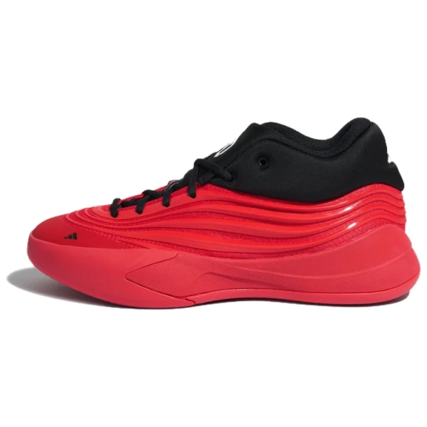 Adidas Dame 10 Противоскользящие Устойчивые к истиранию Низкие Баскетбольные кроссовки Мужские Красные
