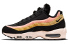 Nike Air Max 95 Раздельная замша Низкий топ Амортизирующие повседневные беговые кроссовки Женские Черный Розовый Синий