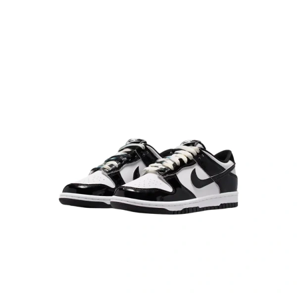 Nike Dunk Mid Топ Детские Кроссовки для Тренировок Черный Белый Детский