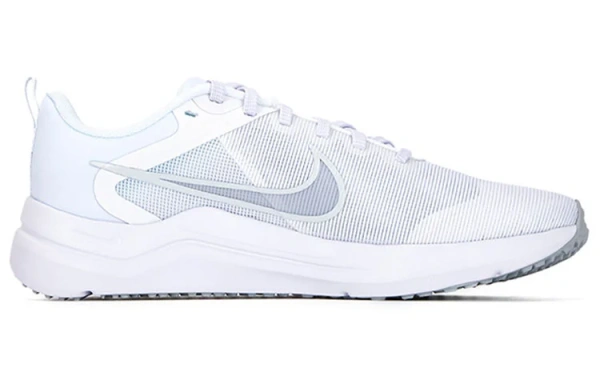 Nike Downshifter 12 Устойчивые к истиранию Низкие Повседневные Беговые Кроссовки Мужские Белые