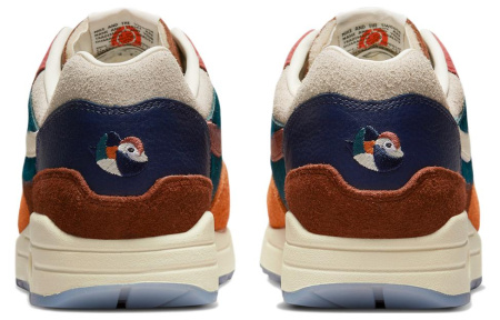 Kasina X Nike Air Max 1 Устойчивые к истиранию низкие повседневные беговые кроссовки унисекс коричневого цвета