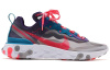 Nike React Element 87 Амортизация Отскок Низкий Топ Повседневные Беговые Кроссовки Унисекс Многоцветные