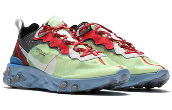 Nike React Element 87 Ткань Амортизация Износостойкий Низкий Топ Повседневные Беговые Кроссовки Унисекс