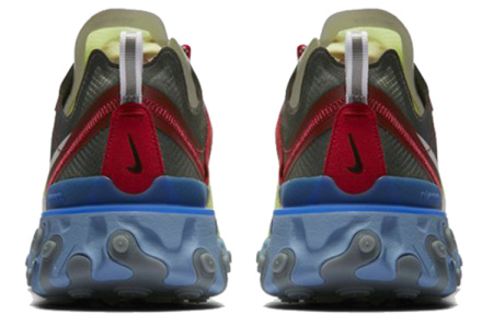 Nike React Element 87 Ткань Амортизация Износостойкий Низкий Топ Повседневные Беговые Кроссовки Унисекс