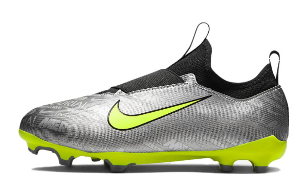 Nike Zoom Vapor 15 Academy 25 MG Противоскользящие Низкие Футбольные бутсы с Отскоком Зеленые Детские