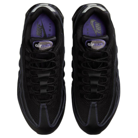 Nike Air Max 95 Комфортный Устойчивый к истиранию Низкий Топ Резина Повседневные Беговые Кроссовки Мужские Черные