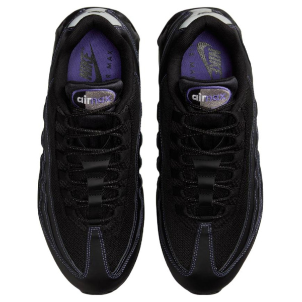 Nike Air Max 95 Комфортный Устойчивый к истиранию Низкий Топ Резина Повседневные Беговые Кроссовки Мужские Черные