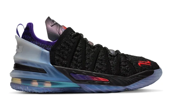 Nike Lebron 18 The Chosen 2 Mbappé Готовый к игре Противоскользящий Амортизация Устойчивый к истиранию Низкий верх