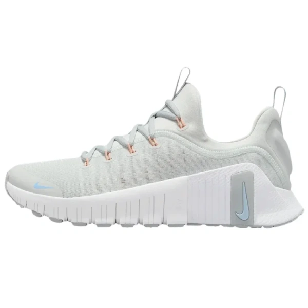 Nike Free Metcon 6 Противоскользящие Устойчивые к истиранию Низкие Повседневные Беговые Кроссовки Женские Серый Белый
