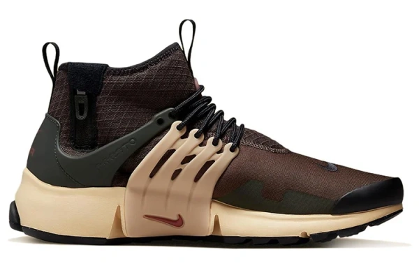 Nike Air Presto MID Utility MID Топ Повседневная обувь Мужская Темно-коричневая