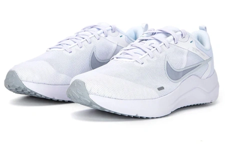 Nike Downshifter 12 Устойчивые к истиранию Низкие Повседневные Беговые Кроссовки Мужские Белые