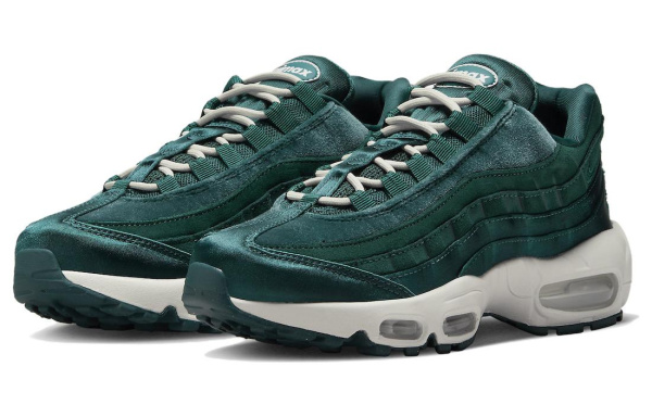 Nike Air Max 95 'Вельветовый Бирюзовый' Сетка Замша Низкий Верх Повседневная Обувь Женская Зеленая