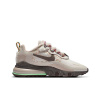 Nike Air Max 270 Текстиль Синтетическая кожа Амортизация Низкий топ Беговые кроссовки Женские Экрю Серый