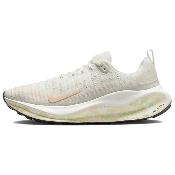 Nike InfinityRN противоскользящие и дышащие низкие беговые кроссовки для женщин белые и розовые