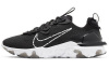 Nike React Vision Сетка Амортизация Дышащий Покрытие Низкие Кроссовки для Бега Мужские Черно-Белые