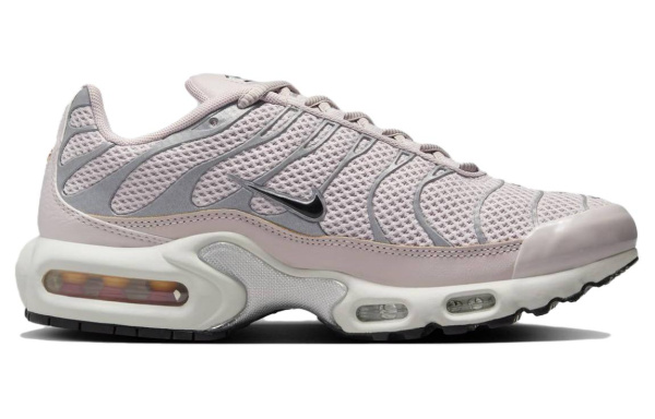 Nike Air Max Plus Сетка Устойчивая к истиранию Низкая Повседневная Обувь Женская Серебряный Розовый