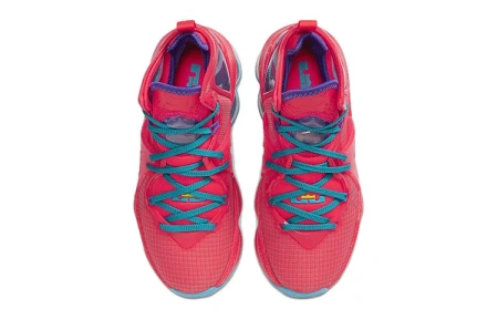 Nike Lebron 19 Джеймс 19 MID Детские баскетбольные кроссовки Красные Синие Подростковые