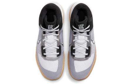 Nike Flytrap 4 MID Топ Баскетбольные Кроссовки для Игры Мужские Черные Белые Серые Азиатская Версия