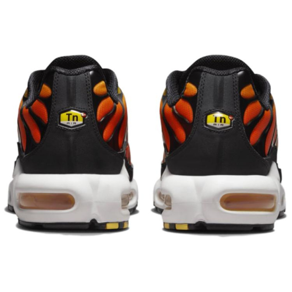 Nike Air Max Plus Устойчивые к истиранию низкие повседневные беговые кроссовки унисекс черные оранжевые и желтые
