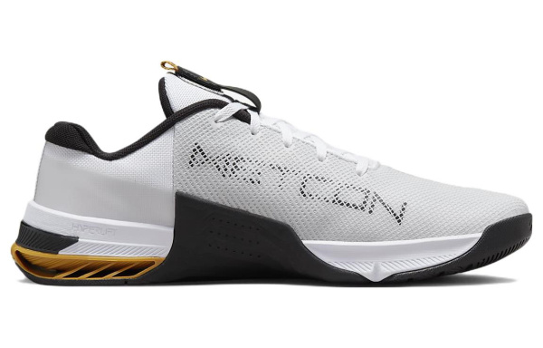 Nike Metcon 8 Кружево Вверх Низкие Кроссовки для тренировок Мужские Белые Золотые