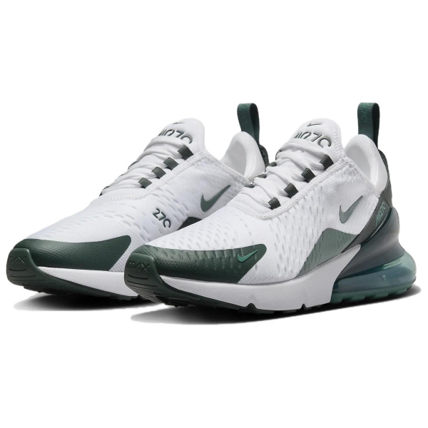 Nike Air Max 270 Low Беговые кроссовки для женщин белые и зеленые