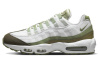 Nike Air Max 95 Сетка Текстиль Кожа Низкий Верх Повседневная Обувь Мужская Белый Зеленый