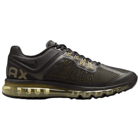 Nike Air Max 2013 Дышащая Поддержка Низкий Верх Повседневные Беговые Кроссовки Унисекс Черные