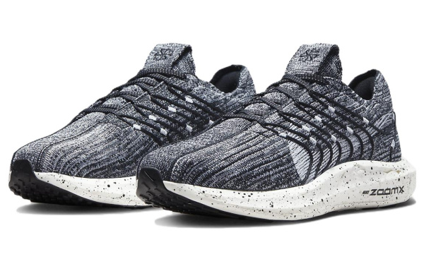 Nike Pegasus Turbo Next Nature Амортизация Противоскользящие Низкие Беговые кроссовки Женские Черно-белые