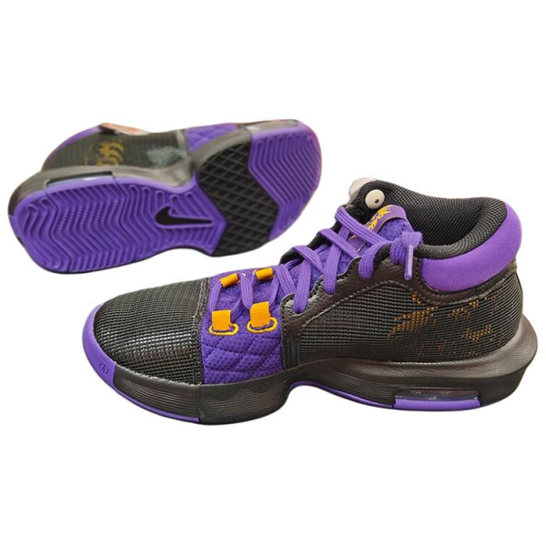 Nike Witness 8 LeBron MID Баскетбольные кроссовки Мужские Черные Фиолетовые