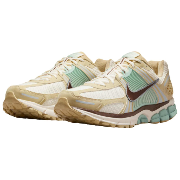 Nike Vomero 5 противоскользящие устойчивые к истиранию низкие беговые кроссовки унисекс бежево-коричневые