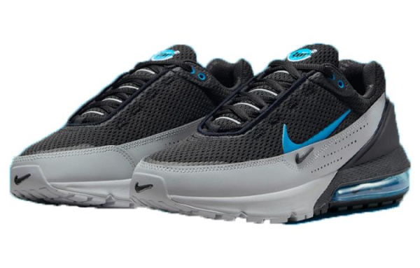 Nike Air Max Impulse Устойчивый к истиранию Низкий Топ Повседневная Обувь Мужская Черный Серый Синий