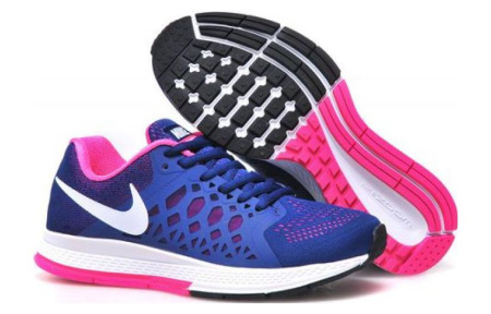 Nike Air Zoom Pegasus 31 Противоскользящие Устойчивые к истиранию Низкие Беговые кроссовки Женские Синие