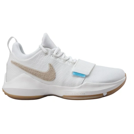 Nike PG 1 Grip Low Top Баскетбольные кроссовки Мужские Белые