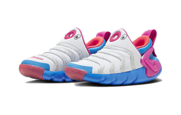 Nike Dynamo GO противоскользящие низкие детские повседневные кроссовки белые синие розовые для детей от 3 до 7 лет
