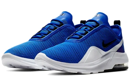 Nike Air Max MOTION Модный Сетка Текстиль Низкие Кроссовки для Марафона Беговые Мужские Синие Белые
