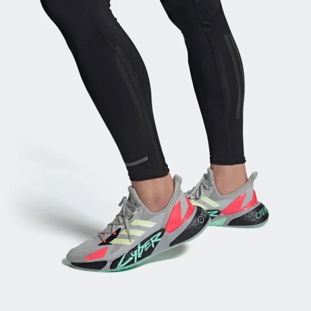 Cyberpunk 2077 x Adidas X9000l4 Ткань Амортизация Противоскользящий Устойчивый к истиранию Дышащий Низкий Верх