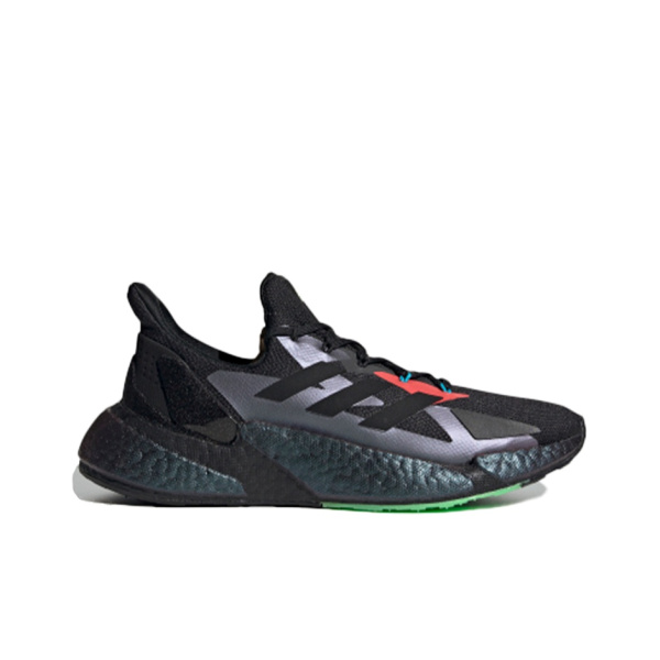 Adidas X9000l4 Круглый носок Сетчатая ткань Низкие кроссовки для бега Унисекс Черный Красный Зеленый