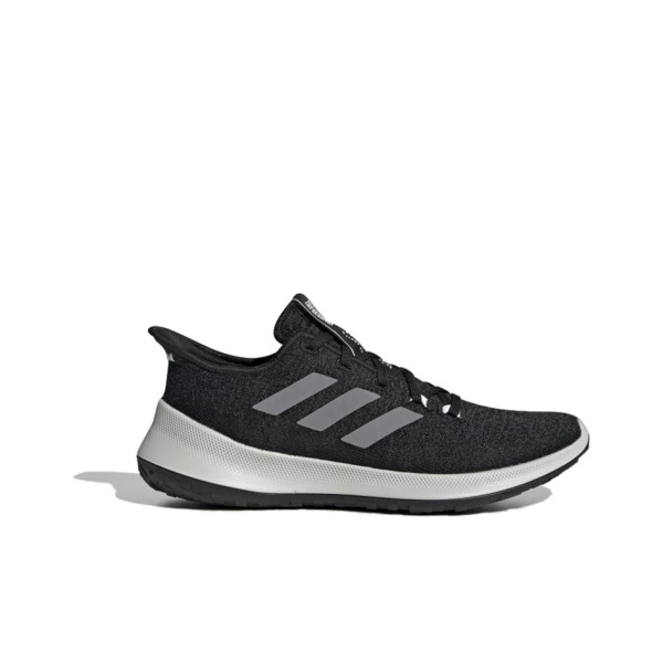 Adidas SenseBounce+ Комфортная ткань противоскользящие легкие низкий верх беговые кроссовки женские черный белый