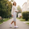 Nike Air Pegasus 2005 Устойчивые к истиранию Дышащие Низкие Повседневные Беговые Кроссовки Женские Розовые