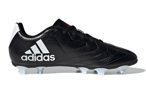 Adidas Goletto 7 VII Твердый Грунт Бутсы K FG Anti KICK Амортизация Низкие Детские Футбольные Бутсы Черный Белый