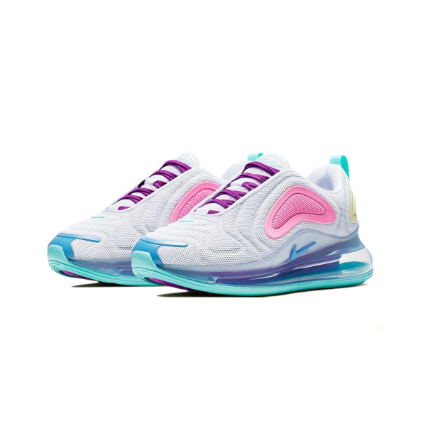 Nike Air Max 720 Комфортный Баланс Амортизация Низкий Верх Спортивная Повседневная Обувь Женская Розовый Белый Синий