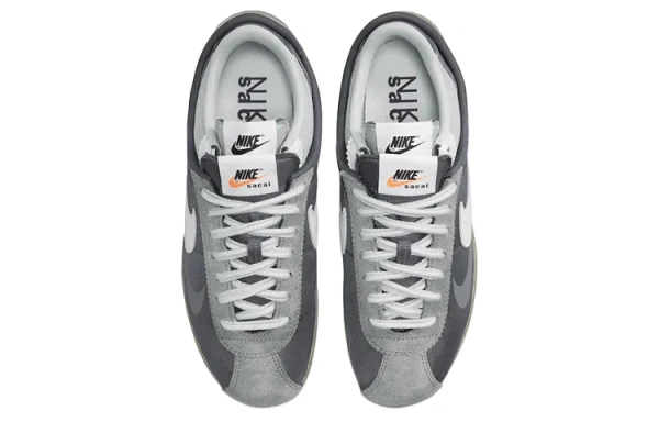 Sacai X Nike Zoom Cortez Ткань против скольжения и дышащая низкий верх повседневный городской коммутатор
