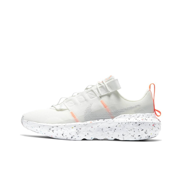 Nike Crater Ткань Амортизация Противоскользящие Устойчивые к истиранию Дышащие Низкие Беговые кроссовки Женские Белые